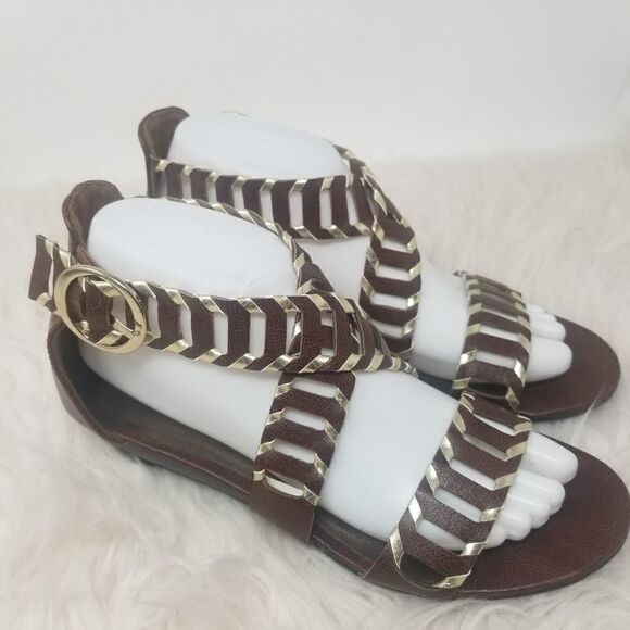 Montego Bay Club Brown Sandals. - Picture 3 of 10